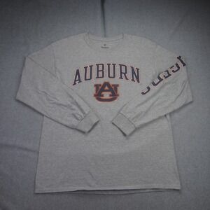Auburn‎ Tigers Shirt Mens Large Gray Long Sleeve NCAA Football Fanatics
